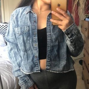 BOGO F21 Cropped Jean Jacket